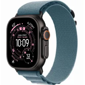Часы Apple Watch Ultra 3 49 мм, Black Titanium Light Blue Alpine Loop M