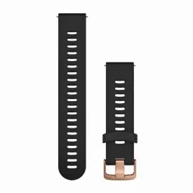 Ремешок Garmin Quick Release Band, 20 мм, Black with Rose Gold Hardware