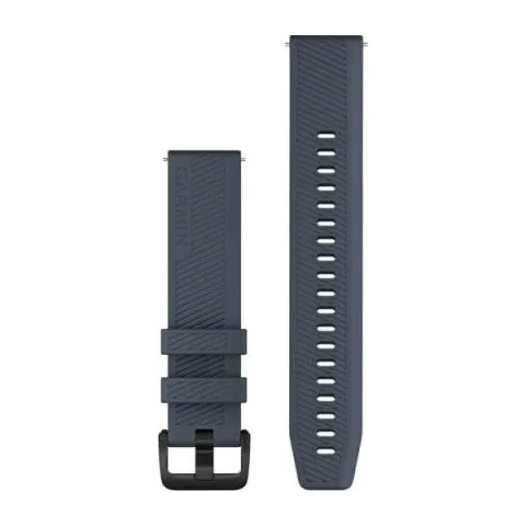 Garmin Quick Release Band, 20 мм, Granite Blue Silicone With Hardware