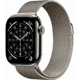 Умные часы Apple Watch Series 11 46 мм, Natural Titanium Case Natural Milanese Loop, M/L