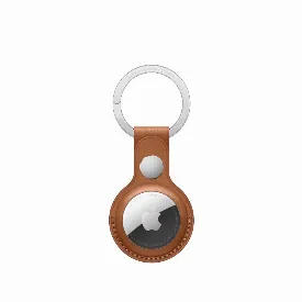 Брелок для Apple AirTag Leather Key Ring MX4M2, Saddle Brown, коричневый