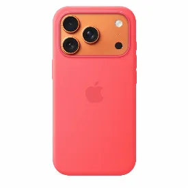 Чехол Apple iPhone 17 Pro Silicone Case Bright Guava, гуава MHW04