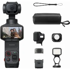 Экшн-камера Insta360 Luna Pro Fill Light Bundle, черный