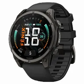 Умные часы Garmin Fenix 9, 47 мм, AMOLED Carbon Gray DLC Titanium / Black