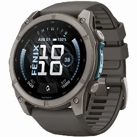 Умные часы Garmin Fenix 9, 51 мм, AMOLED Titanium Pebble Gray