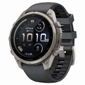Умные часы Garmin Fenix 9 Pro, 47 мм, AMOLED inReach Titanium Graphite / Black