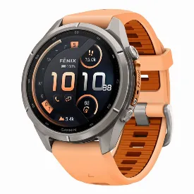 Умные часы Garmin Fenix 9 Pro, 43 мм, AMOLED inReach Titanium Shell Pink / Autumn Orange