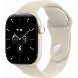 Умные часы Apple Watch Series 12 42 мм, Pearl White Ceramic, Sand Sport Band, S/M