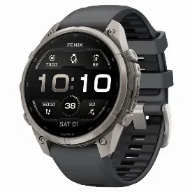 Умные часы Garmin Fenix 9 Pro, 47 мм, AMOLED Titanium Graphite / Black