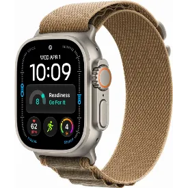 Часы Apple Watch Ultra 4 49 мм, Natural Titanium Desert Alpine Loop (L)