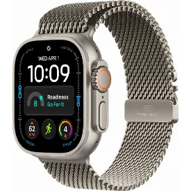 Часы Apple Watch Ultra 4 49 мм, Natural Titanium Natural Milanese Loop (L)