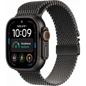Часы Apple Watch Ultra 4 49 мм, Black Titanium Black Milanese Loop (L)