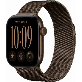 Умные часы Apple Watch Series 12 46 мм, GPS, Dark Bronze Aluminum, Dark Bronze Milanese Loop, S/M