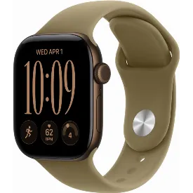 Умные часы Apple Watch Series 12 46 мм, GPS, Dark Bronze Aluminum, Olive Sport Band, S/M