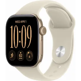 Умные часы Apple Watch Series 12 46 мм, GPS, Light Gold Aluminum, Sand Sport Band, S/M