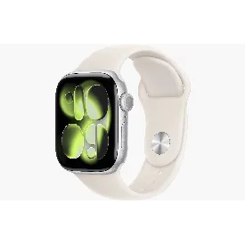 Умные часы Apple Watch Series 11 46 мм, M/L 140-245 мм, Silver Aluminium Case Starlight Fog Sport Band