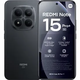 Смартфон Xiaomi Redmi Note 15 Pro Plus 5G, 8/256 GB, Black, черный