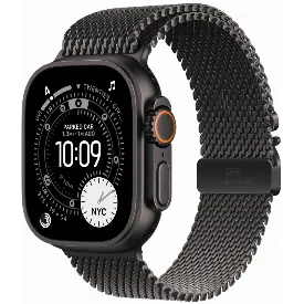 Часы Apple Watch Ultra 3 49 мм, Black Titanium Milanese Loop Black M