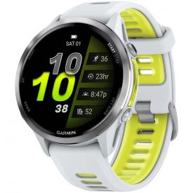Умные часы Garmin Forerunner 970, Titanium Whitestone/Translucent Amp Yellow