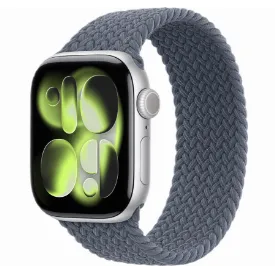 Умные часы Apple Watch Series 11 42 мм, Silver Aluminum Case with Anchor Blue Braided Solo Loop