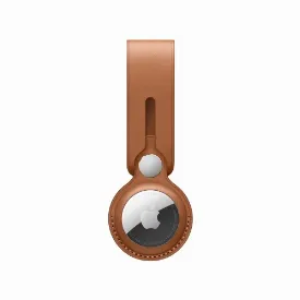 Брелок для Apple AirTag Leather Loop, Saddle Brown