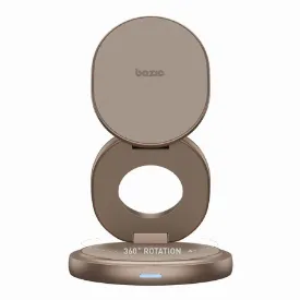 Беспроводное зарядное устройство EnergEA Bazic GoMag GYRE 3-in-1 15W, Gold, золотой