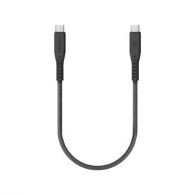 Кабель EnergEA Flow USB 3.2, USB-C to USB-C 20GBPS, 240W 0.3м, черный