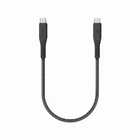 Кабель EnergEA Flow USB 3.2, USB-C to USB-C 20GBPS, 240W 0.3м, черный