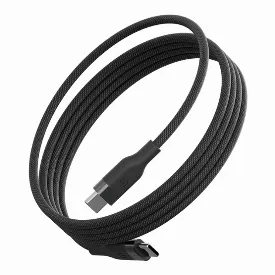 Кабель EnergEA HELIX Magnetic USB-C to USB-C 100W 480 Mbps 1.5м, черный