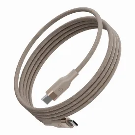 Кабель EnergEA HELIX Magnetic USB-C to USB-C 100W 480 Mbps 1.5м, золотой