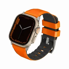 Ремешок Uniq LINUS Airosoft silicone для Apple Watch 49/45/44/42 мм, Orange, оранжевый