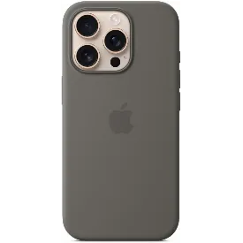 Чехол Apple iPhone 16 Pro Silicone Case Stone Gray, серый (MYYL3)