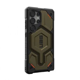 Чехол UAG Monarch Pro с MagSafe для Samsung Galaxy S25 Ultra, Kevlar Element Green, зеленый (21446111397B)