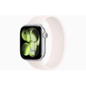 Умные часы Apple Watch Series 11 42 мм, Silver Aluminium Case Light Blush Solo Loop, Size 4