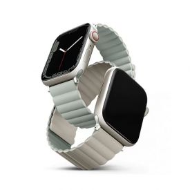 Ремешок Uniq REVIX для Apple Watch 41/40/38 мм, Sage/Beige, зеленый/бежевый