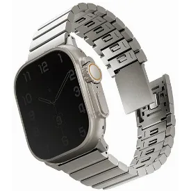 Ремешок Uniq Strova MAG для Apple Watch 49/45/44/42 мм, Titan, титан