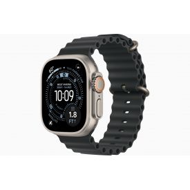 Часы Apple Watch Ultra 3 49 мм, Titanium Case with Black Ocean Band