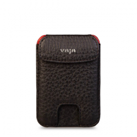 Кардхолдер VAJA V-Mag Mini Top Wallet, Black and Rosso (CGE-MCM-GTR)