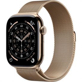 Умные часы Apple Watch Series 11 42 мм, Gold Titanium Case Gold Milanese Loop