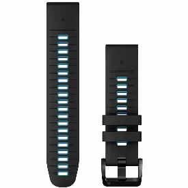 Ремешок Garmin QuickFit Band, 22 мм, Black/Blue Silicone