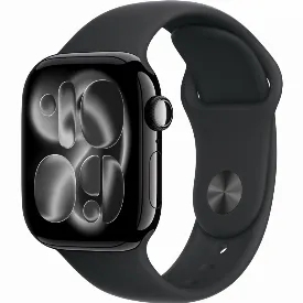 Умные часы Apple Watch Series 11 42 мм, S/M 130-200 мм, Jet Black Aluminium Case Black Sport Band