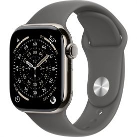 Умные часы Apple Watch Series 11 46 мм, M/L 140-245 мм, Natural Aluminium Case Stone Gray Sport Band