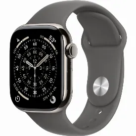 Умные часы Apple Watch Series 11 42 мм, S/M 130-200 мм, Natural Aluminium Case Stone Gray Sport Band