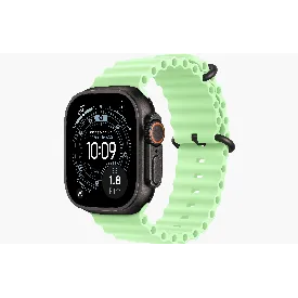 Часы Apple Watch Ultra 3 49 мм, Black Titanium Case with Neon Green Ocean Band