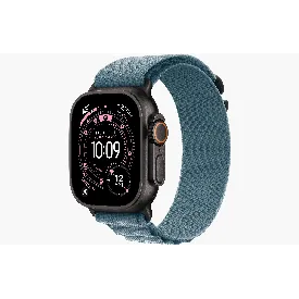 Часы Apple Watch Ultra 3 49 мм, Black Titanium Light Blue Alpine Loop M