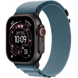 Часы Apple Watch Ultra 3 49 мм, Black Titanium Light Blue Alpine Loop L