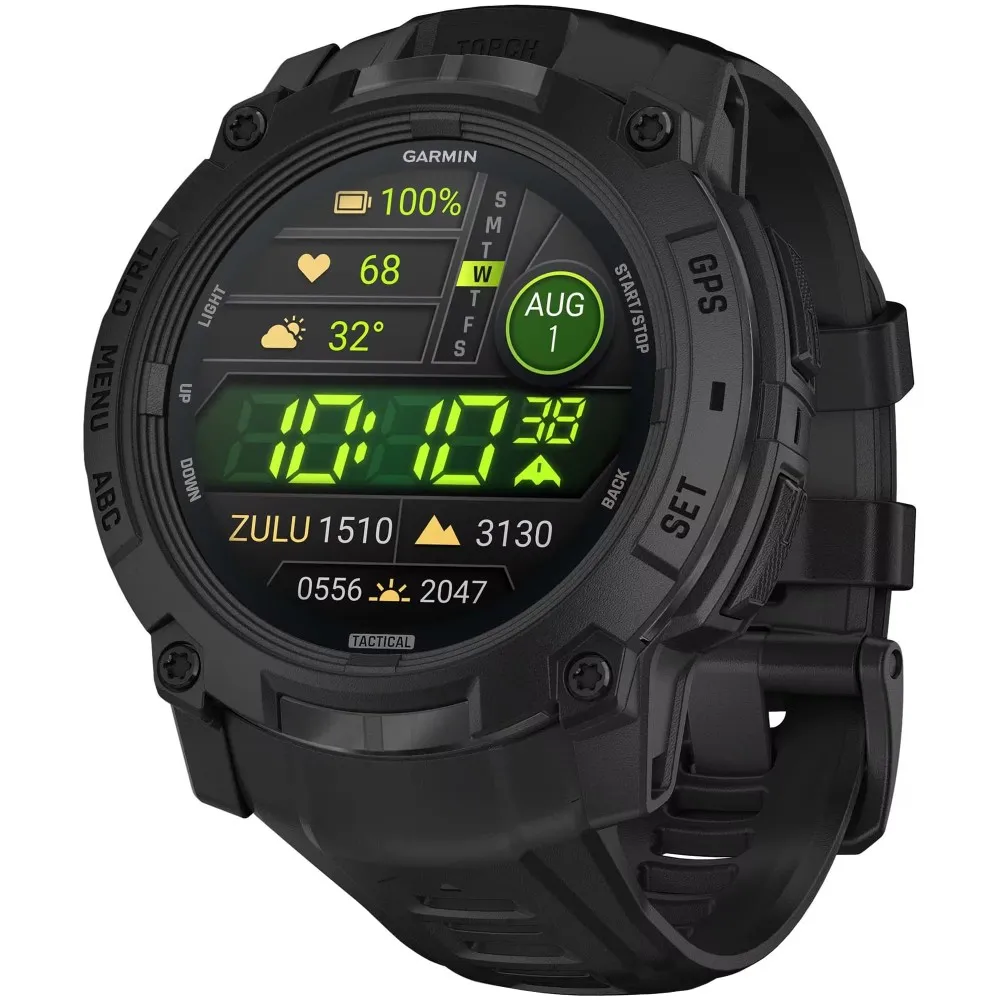 Garmin Instinct 3, 50 мм, AMOLED Tactical Edition, Black, черный
