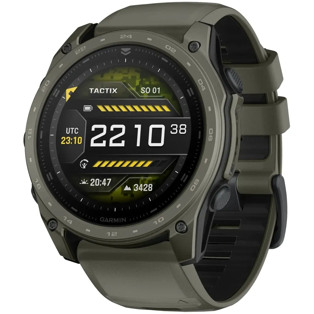 Garmin Tactix 8, Amoled Edition, 51 мм, Sapphire Solver And Cerakote Coating Olive Drab