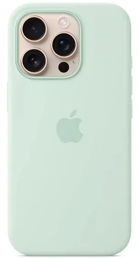 Apple iPhone 16 Pro Silicone Case Aquamarine, аквамарин MDG04