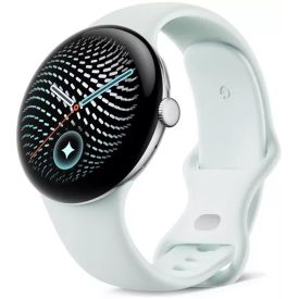 Смарт-часы Google Pixel Watch 5 41 mm WiFi, Polished Silver/Fog, Голубой